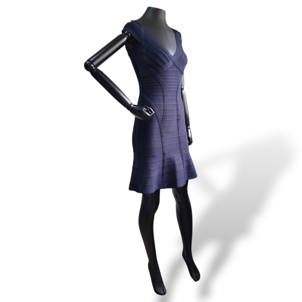 Vestido Herve Leger Azul-PP