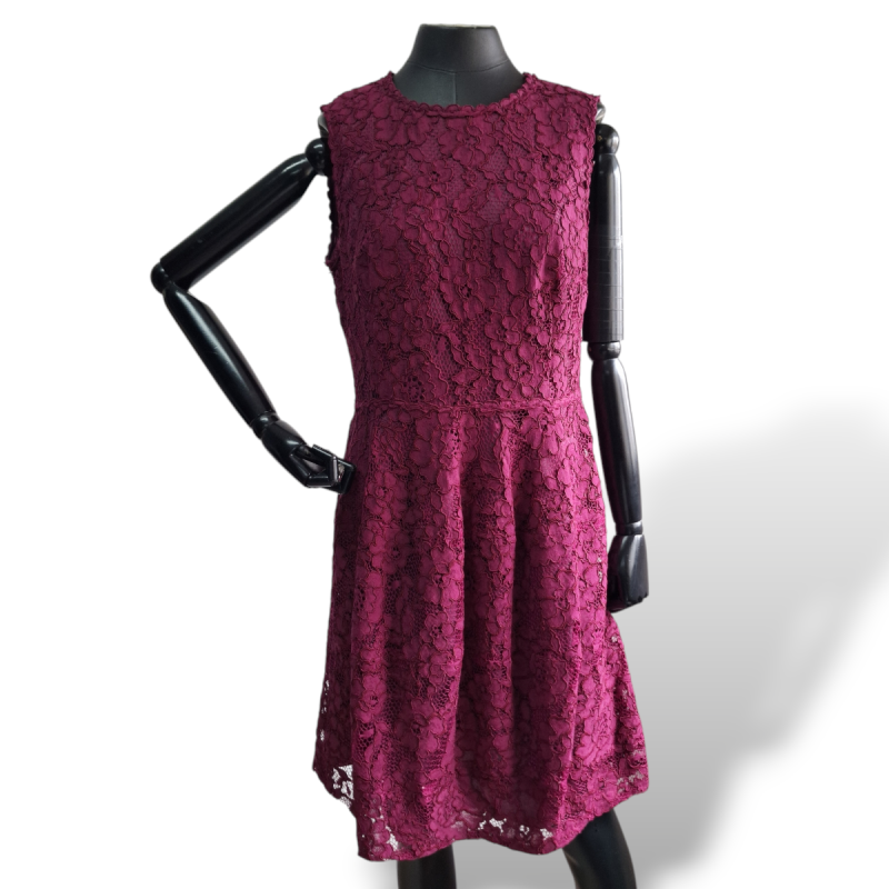 Vestido Carolina Herrera Vinho-42 Vestido Carolina Herrera Vinho-42