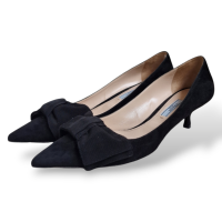 Scarpin Prada Preto com Laço-38