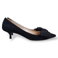 Scarpin Prada Preto com Laço-38