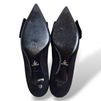 Scarpin Prada Preto com Laço-38