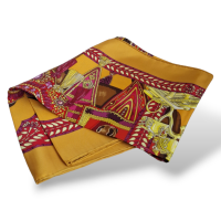 Lenço Hermès Estampado Amarelo