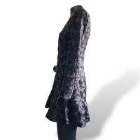Vestido Lu Monteiro Preto Embellished Midi 