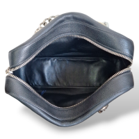 Bolsa Prada Preta com Alça de Correntes