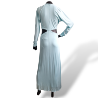 Vestido Cris Barros Azul em Viscose-36