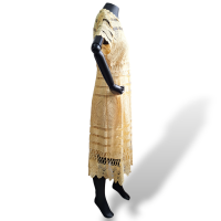 Vestido Maje Amarelo de Renda com Forro-40