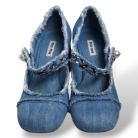 Scarpin Miu Miu Mary Jane Jeans