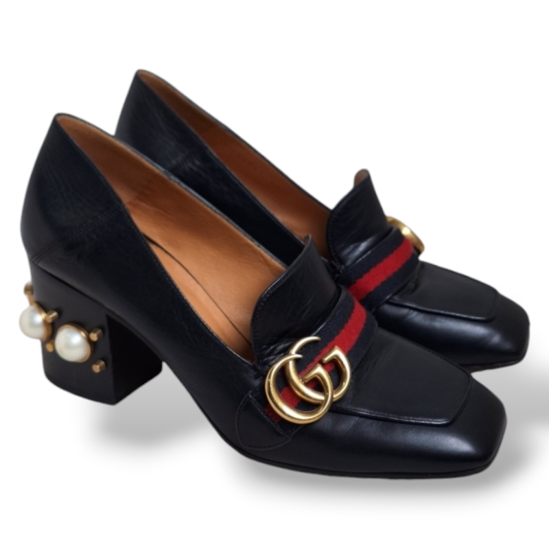 Mocassim Gucci GG Pearl Preto-37