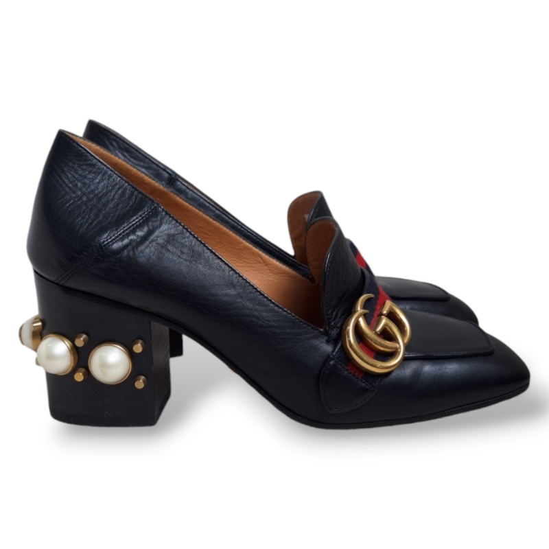 Mocassim Gucci GG Pearl Preto-37