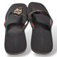 Rasteira Gucci Marrom GG-37