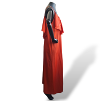 Vestido Paula Raia Vermelho com Babado
