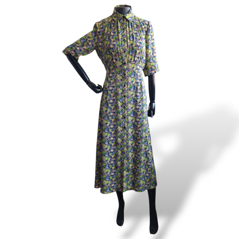 Vestido Maje Florido Estampado Flores-38 Vestido Maje Florido Estampado Flores-38