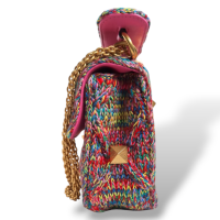 Bolsa Valentino Garavani Roman Stud em Tricot Colorido
