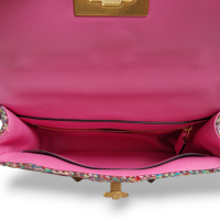 Bolsa Valentino Garavani Roman Stud em Tricot Colorido
