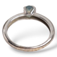 Anel HStern Ouro Branco 18K com Aguamarinha