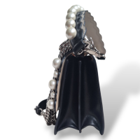 Bolsa Fendi Kan I Liberty Pearl Small Preta