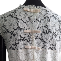 Vestido Valentino de Renda Off White- 42