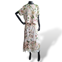 Conjunto Dolce Gabbana Lirios de Saia e Blusa- 44