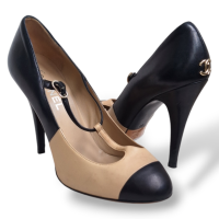 Scarpin Chanel Mary Jane Bicolor-38