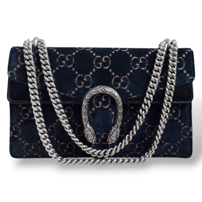 Bolsa Gucci Dionysus Veludo Azul Marinho Bolsa Gucci Dionysus Veludo Azul Marinho