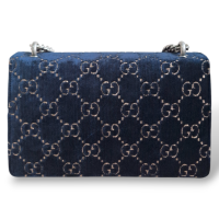Bolsa Gucci Dionysus Veludo Azul Marinho