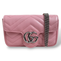 Bolsa Gucci Marmont Super Mini Rosa