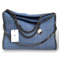 Bolsa Stella McCartney Falabella Rafia Azul Denin