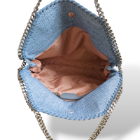 Bolsa Stella McCartney Falabella Rafia Azul Denin