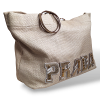 Bolsa Prada Open Tote Logo