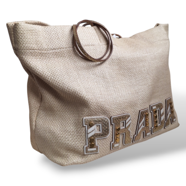 Bolsa Prada Open Tote Logo