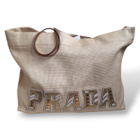 Bolsa Prada Open Tote Logo