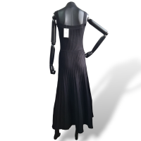 Vestido Moschino Preto em Tricot com Corações Dourados-38