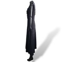 Vestido Moschino Preto em Tricot com Corações Dourados-38