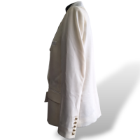 Blazer Balmain Branco e Off White-40