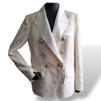Blazer Balmain Branco e Off White-40