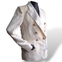 Blazer Balmain Branco e Off White-40