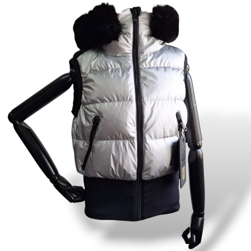 Colete Goldbergh Ski Prata e Preto - 38 Colete Goldbergh Ski Prata e Preto - 38