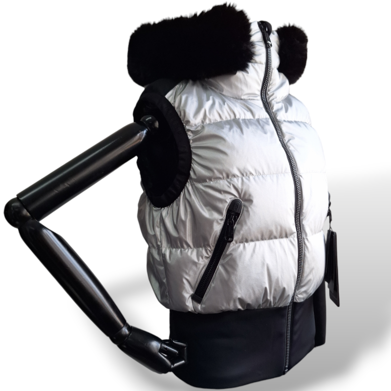 Colete Goldbergh Ski Prata e Preto - 38 Colete Goldbergh Ski Prata e Preto - 38
