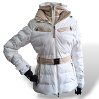 Casaco Bogner Ski Branco e Bege - 38