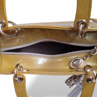 Bolsa Christian Dior Lady Dior Média Amarela