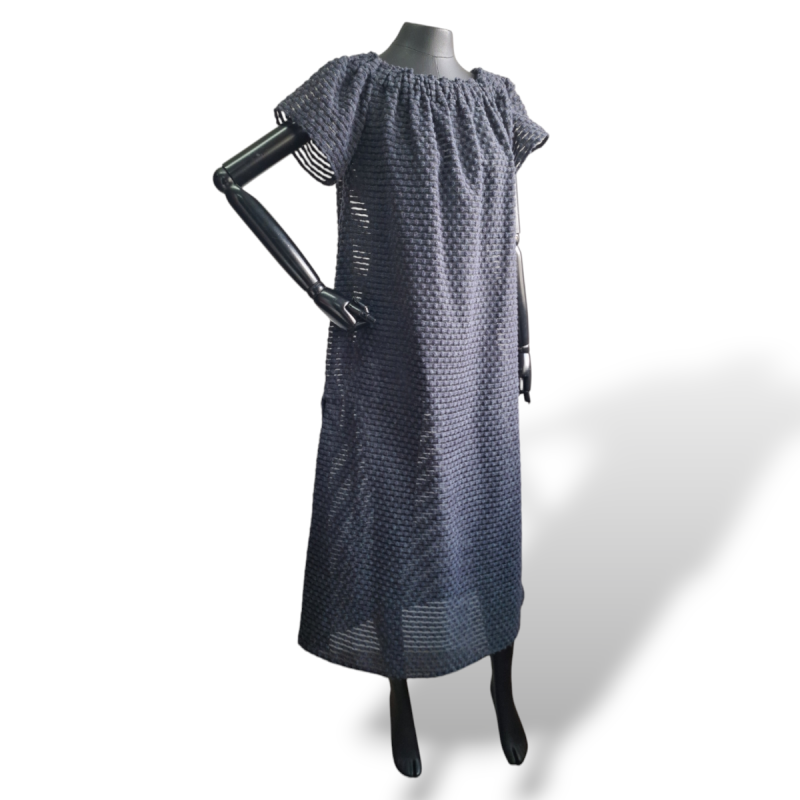 Vestido Paula Raia Longo Azul -38 Vestido Paula Raia Longo Azul -38