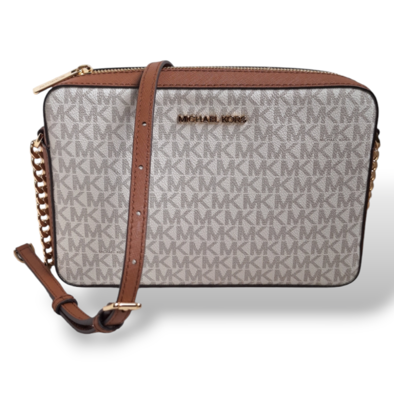 Bolsa Michael Kors Off White Retangular Bolsa Michael Kors Off White Retangular
