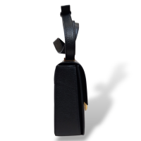 Bolsa Demellier Preta com Fecho Dourado
