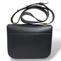 Bolsa Demellier Preta com Fecho Dourado
