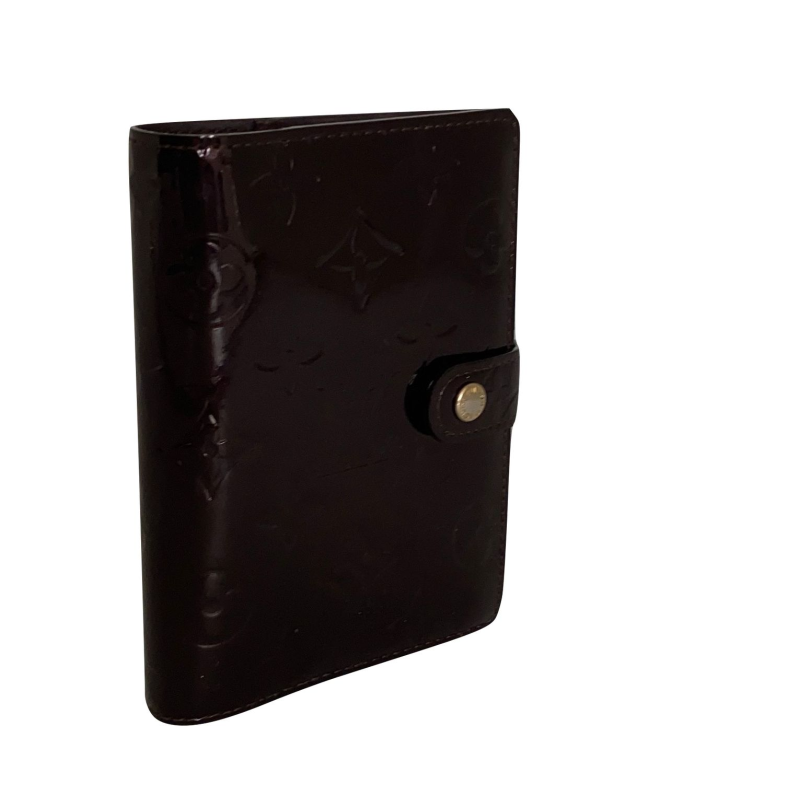Porta Agenda Louis Vuitton Verniz Vinho Monograma