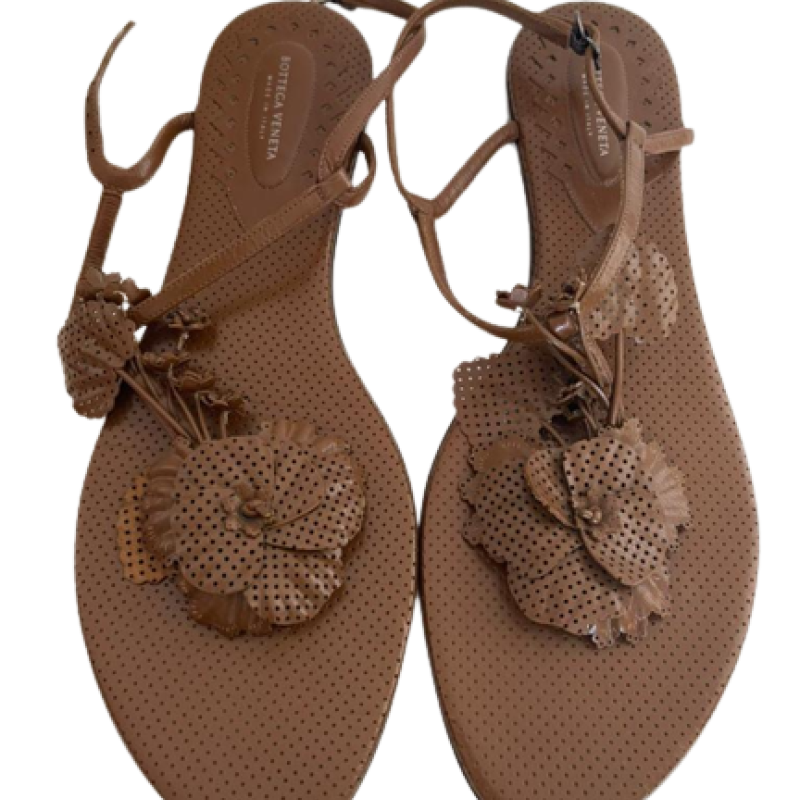 Rasteira Bottega Veneta Marrom 38 Rasteira Bottega Veneta Marrom 38