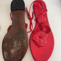 Rasteira Bottega Veneta Vermelha 38