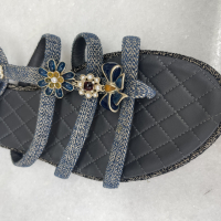 Rasteira Chanel Azul 39