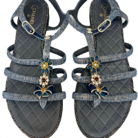 Rasteira Chanel Azul 39