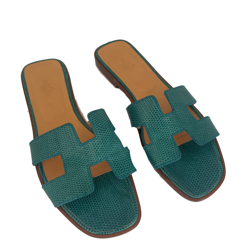 Rasteira Hermes Verde 39